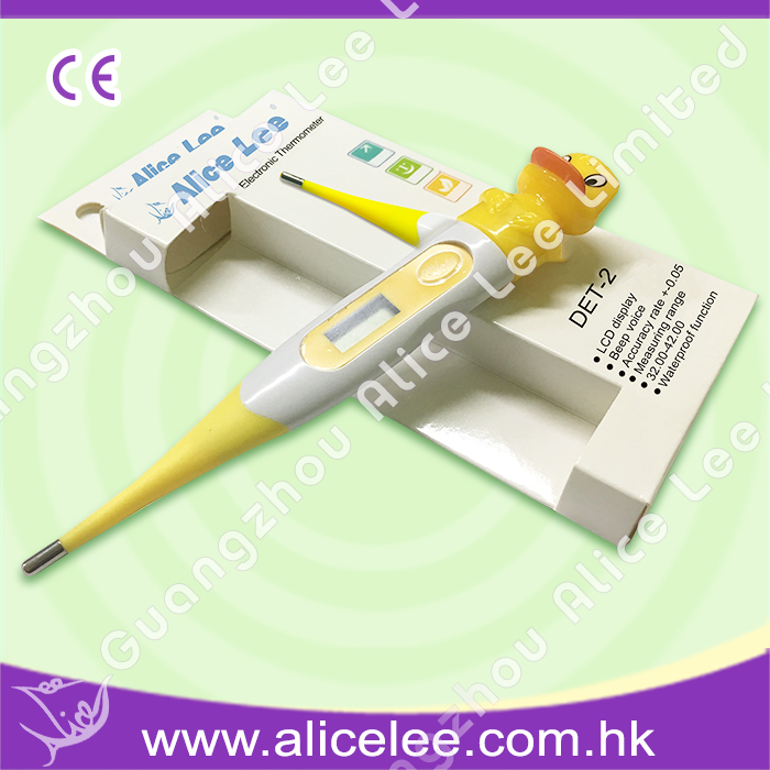 Digital electronic cartoon soft rubber head thermometer
